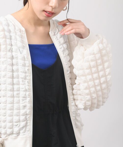 rps(アールピーエス)の「ポコポコZIPブルゾン(ブルゾン・レディース・アイボリー/ブラック・フリー)」の20枚目の写真