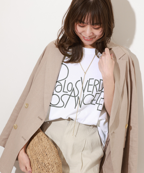 THE DAY ON THE BEACH(ザデイオンザビーチ)の「【THE DAY ON THE BEACH】CUT OFF T-SH:Tシャツ(Tシャツ/カットソー・レディース・グレー/レンガ/ブルー/ブラック系その他/ホワイト・FREE)」の2枚目の写真