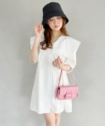 【23S/S】スクエアセーラーチュニックミニワンピース