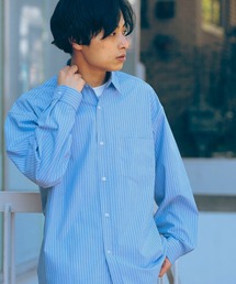 B:MING by BEAMS | 【WEB限定/UNISEX】B:MING by BEAMS / ストライプシャツ & クルーネック Tシャツ (2点セット)(シャツ/ブラウス)