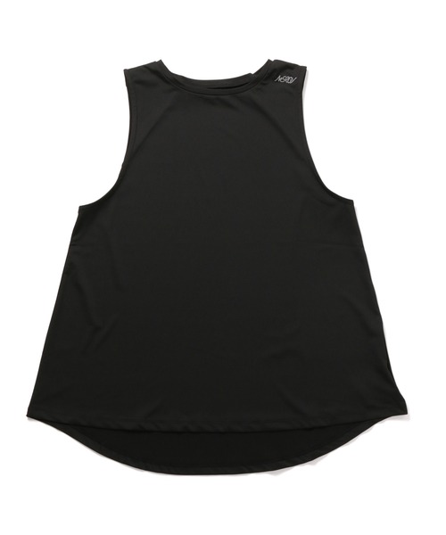 NERGY（ナージー）の「【吸水速乾】メッシュ切替タンクトップ（タンクトップ・レディース・チャコールグレー/ブラック/ホワイト/ピンク/サックスブルー・FREE）」の6枚目の写真
