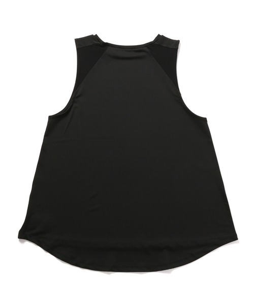 NERGY（ナージー）の「【吸水速乾】メッシュ切替タンクトップ（タンクトップ・レディース・チャコールグレー/ブラック/ホワイト/ピンク/サックスブルー・FREE）」の7枚目の写真