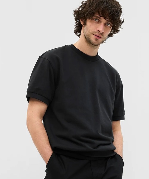 GAP(ギャップ)の「フレンチテリークルーネックスウェット(ユニセックス)(スウェット・メンズ・ブラック系その他/グレー/ネイビー/ベージュ/グリーン/ホワイト・XS/M/L/S/XL)」の3枚目の写真