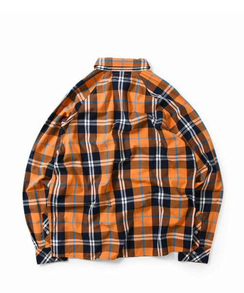 Lafayette（ラファイエット）の「LAFAYETTE RAGLAN CHECK SHIRT（シャツ/ブラウス・メンズ・オレンジ/パープル・M）」の11枚目の写真