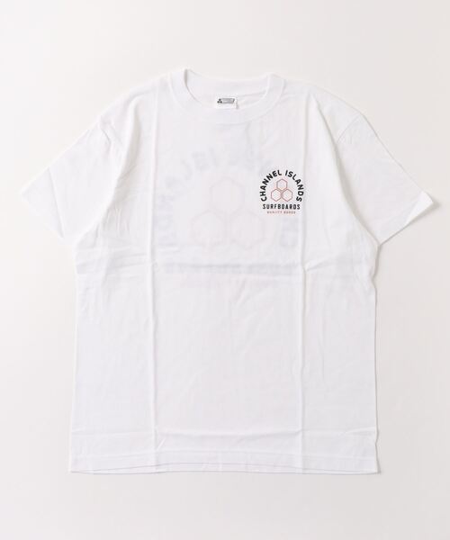 ムラサキスポーツ（ムラサキスポーツ）の「【ムラサキスポーツ別注】Channel Islands/チャネルアイランズ バックプリントTシャツ クルーネック半袖Tee/コットンTシャツ 0100972200088（Tシャツ/カットソー・メンズ・ブラック/ホワイト・M/L/XL）」の3枚目の写真