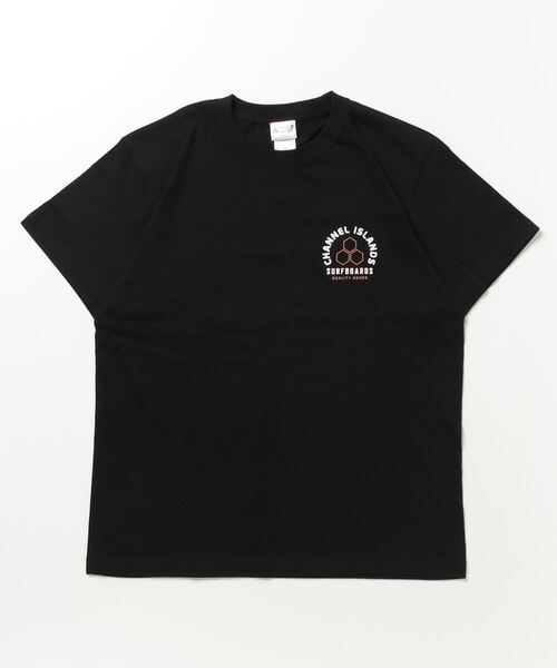 ムラサキスポーツ（ムラサキスポーツ）の「【ムラサキスポーツ別注】Channel Islands/チャネルアイランズ バックプリントTシャツ クルーネック半袖Tee/コットンTシャツ 0100972200088（Tシャツ/カットソー・メンズ・ブラック/ホワイト・M/L/XL）」の4枚目の写真