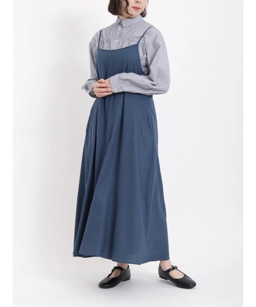 sm2rhythm（サマンサモスモスリズム）の「キャミワンピース（ワンピース・レディース・ブラック/ブラウン/ブルー・ﾌﾘ-）」の3枚目の写真