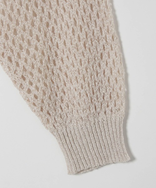 PBLIM（ページボーイリム）の「PAGEBOYLIM/ザックリメッシュプル（ニット/セーター・レディース・ブラック/カーキ/クリーム・FREE）」の16枚目の写真