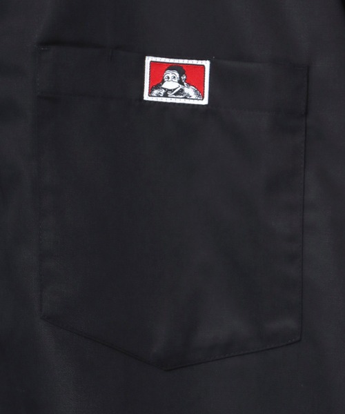 BEN DAVIS（ベンデイビス）の「BEN DAVIS/ベンデイビス HALF ZIP SHIRT/オーバーサイズ ロゴピスネーム ワンポイント刺繍 ハーフジップ 半袖シャツ（シャツ/ブラウス・メンズ・ダークグリーン/サックスブルー/ブラック・XL/L/M）」の9枚目の写真