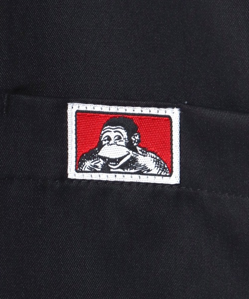 BEN DAVIS（ベンデイビス）の「BEN DAVIS/ベンデイビス HALF ZIP SHIRT/オーバーサイズ ロゴピスネーム ワンポイント刺繍 ハーフジップ 半袖シャツ（シャツ/ブラウス・メンズ・ダークグリーン/サックスブルー/ブラック・XL/L/M）」の8枚目の写真