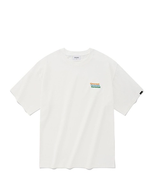 COVERNAT（カバーナット）の「【UNISEX】Covernat／スリートーンロゴT 2183945（Tシャツ/カットソー・レディース・ホワイト/ネイビー/ラベンダー・MEDIUM/SMALL）」の2枚目の写真
