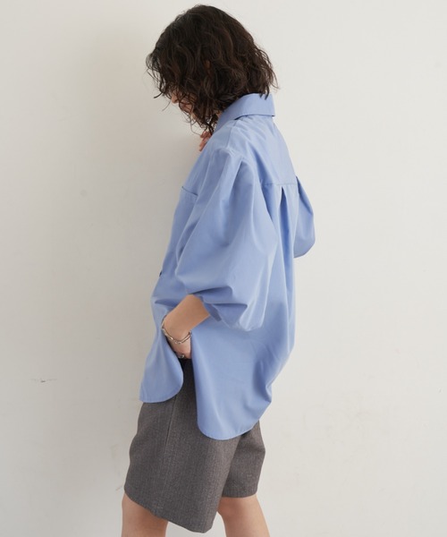 fig L ondon Mary ボリューム袖シャツ fig L ondon Mary ボリューム袖シャツ 長袖