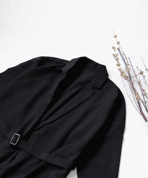 アシメデザインオールインワン（つなぎ/オールインワン）｜antiqua