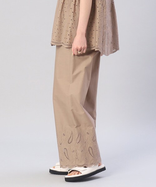 UNTITLED(アンタイトル)の「◆【SETUP可能/洗える】アイレットレースワイドパンツ(その他パンツ・レディース・サンドベージュ/ブラック・00/01/02/03/04/44/48)」の21枚目の写真