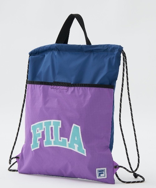 FILA(フィラ)の「【FILA:フィラ】キッズナップサック(バックパック/リュック・キッズ・ブルー/パープル/ネイビー・FREE)」の3枚目の写真