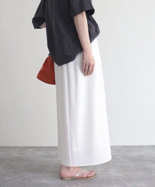 fredy emue(フレディエミュ)の「アシメプリーツスカート(スカート・レディース・ブラック/オフホワイト・38/36)」の10枚目の写真