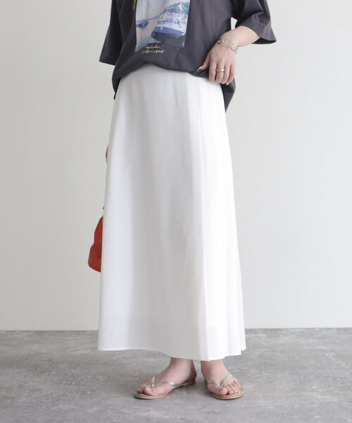 fredy emue(フレディエミュ)の「アシメプリーツスカート(スカート・レディース・ブラック/オフホワイト・38/36)」の11枚目の写真