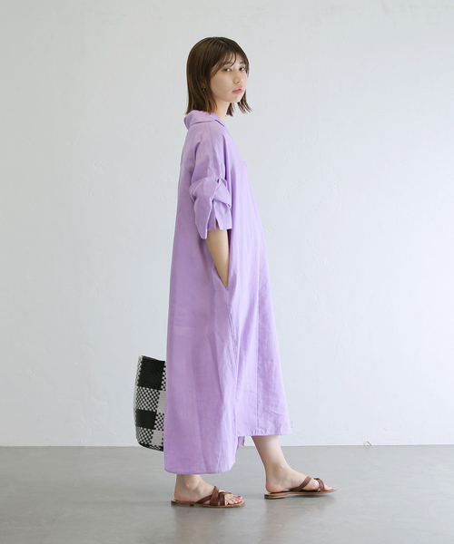 セール】【TICCA/ティッカ】リネンツイストスリーブワンピース