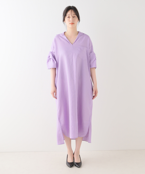 セール】【TICCA/ティッカ】リネンツイストスリーブワンピース