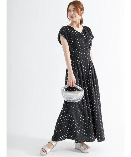 Te chichi（テチチ）の「ドットプリントワンピース（ワンピース）」 - WEAR