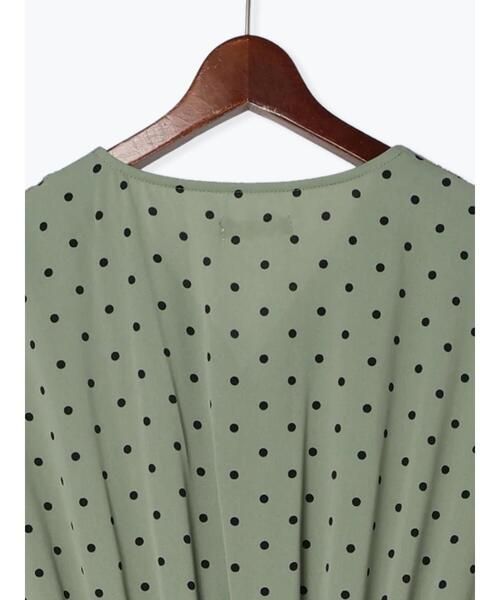 Te chichi(テチチ)の「ドットプリントワンピース(ワンピース・レディース・カーキ/ブラウン/ブラック・F)」の5枚目の写真
