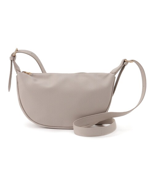 SHOO・LA・RUE（シューラルー）の「◆ハーフムーンワンショルダーバッグ（ショルダーバッグ・レディース・キャメル/グレー/ブラック/ブルー/アイボリー/オレンジ・00）」の4枚目の写真