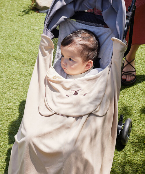 Rosemadame（ローズマダム）の「UVカット&接触冷感 アニマルひんやりベビーケープ（授乳ケープ/授乳クッション・キッズ・ベージュ/ピンク/ライトグレー・FREE）」の6枚目の写真