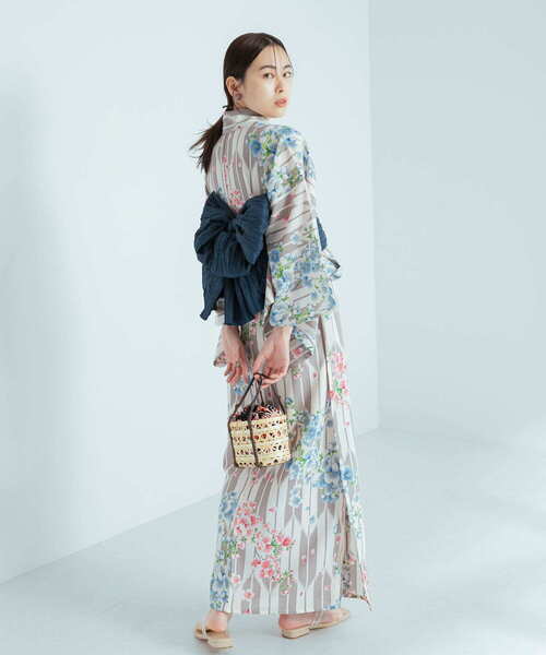 SENSE OF PLACE by URBAN RESEARCH(センスオブプレイスバイアーバンリサーチ)の「『WEB限定』浴衣2点セットB(浴衣・レディース・パープル系その他/レッド系その他/その他1/その他2/ホワイト系その他/グレー系その他・ONE)」の3枚目の写真