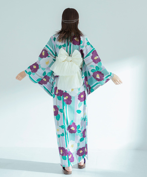 SENSE OF PLACE by URBAN RESEARCH(センスオブプレイスバイアーバンリサーチ)の「『WEB限定』浴衣2点セットB(浴衣・レディース・パープル系その他/レッド系その他/その他1/その他2/ホワイト系その他/グレー系その他・ONE)」の21枚目の写真