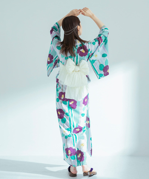 SENSE OF PLACE by URBAN RESEARCH(センスオブプレイスバイアーバンリサーチ)の「『WEB限定』浴衣2点セットB(浴衣・レディース・パープル系その他/レッド系その他/その他1/その他2/ホワイト系その他/グレー系その他・ONE)」の20枚目の写真