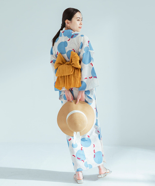 SENSE OF PLACE by URBAN RESEARCH(センスオブプレイスバイアーバンリサーチ)の「『WEB限定』浴衣2点セットB(浴衣・レディース・パープル系その他/レッド系その他/その他1/その他2/ホワイト系その他/グレー系その他・ONE)」の12枚目の写真