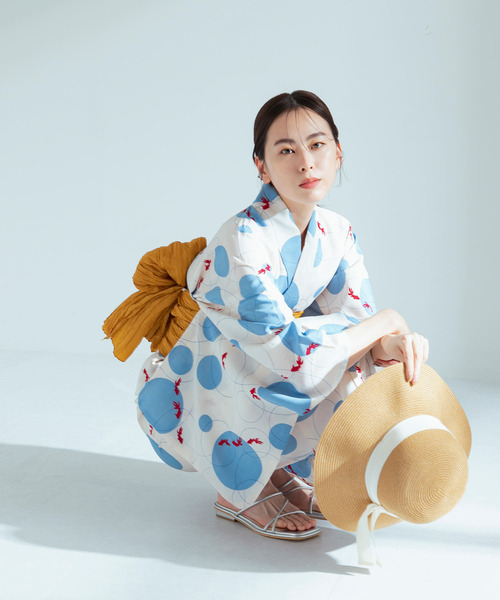 SENSE OF PLACE by URBAN RESEARCH(センスオブプレイスバイアーバンリサーチ)の「『WEB限定』浴衣2点セットB(浴衣・レディース・パープル系その他/レッド系その他/その他1/その他2/ホワイト系その他/グレー系その他・ONE)」の10枚目の写真