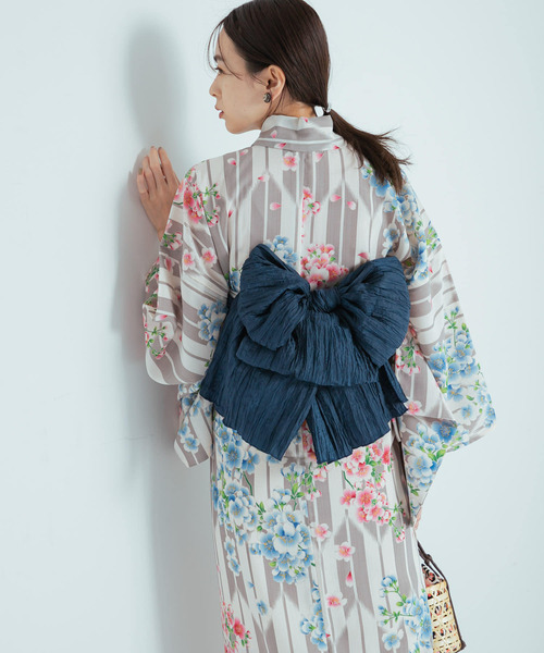 SENSE OF PLACE by URBAN RESEARCH(センスオブプレイスバイアーバンリサーチ)の「『WEB限定』浴衣2点セットB(浴衣・レディース・パープル系その他/レッド系その他/その他1/その他2/ホワイト系その他/グレー系その他・ONE)」の7枚目の写真