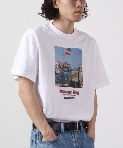 Volkswagen（フォルクスワーゲン）の「Volkswagen プリントクルーネック半袖Ｔシャツ（Tシャツ/カットソー・メンズ・ホワイト・S/M/XL/L）」の5枚目の写真