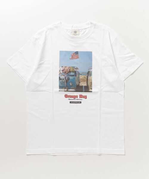 Volkswagen（フォルクスワーゲン）の「Volkswagen プリントクルーネック半袖Ｔシャツ（Tシャツ/カットソー・メンズ・ホワイト・S/M/XL/L）」の3枚目の写真