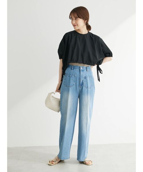 ELENCARE DUE(エレンカーレデュエ)の「・ELENCARE DUEドルマンショートプルオーバー(Tシャツ/カットソー・レディース・チャコールグレー/オフホワイト/ブラック・FREE)」の17枚目の写真