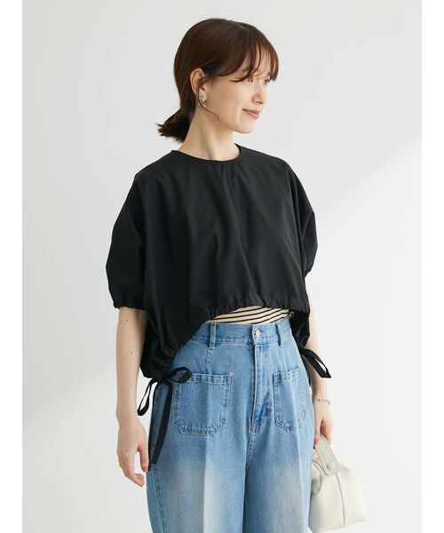 ELENCARE DUE(エレンカーレデュエ)の「・ELENCARE DUEドルマンショートプルオーバー(Tシャツ/カットソー・レディース・チャコールグレー/オフホワイト/ブラック・FREE)」の20枚目の写真