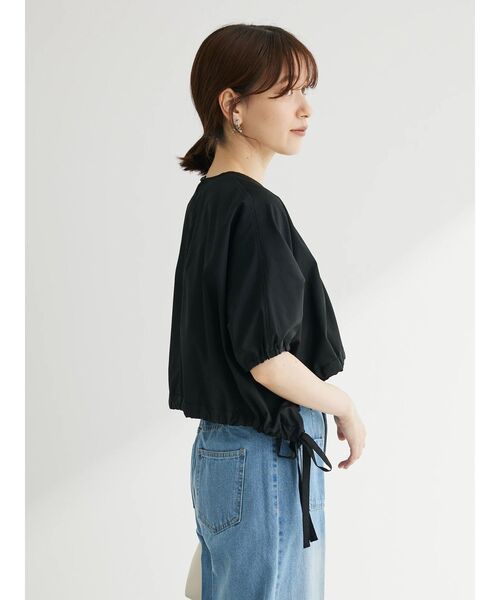 ELENCARE DUE(エレンカーレデュエ)の「・ELENCARE DUEドルマンショートプルオーバー(Tシャツ/カットソー・レディース・チャコールグレー/オフホワイト/ブラック・FREE)」の21枚目の写真