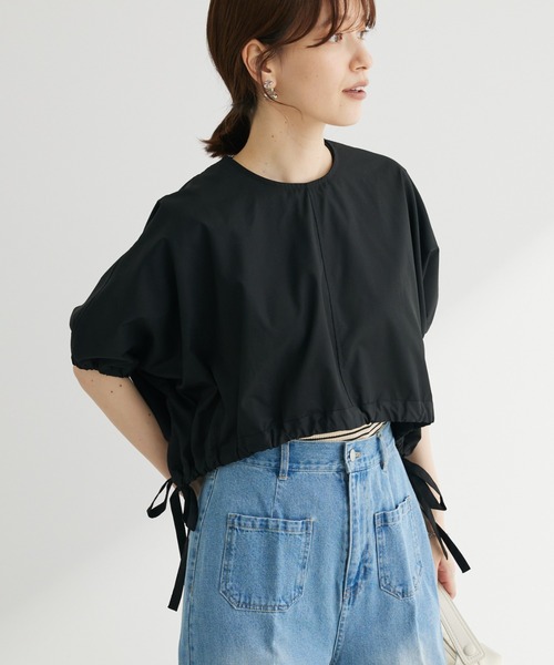 ELENCARE DUE(エレンカーレデュエ)の「・ELENCARE DUEドルマンショートプルオーバー(Tシャツ/カットソー・レディース・チャコールグレー/オフホワイト/ブラック・FREE)」の15枚目の写真