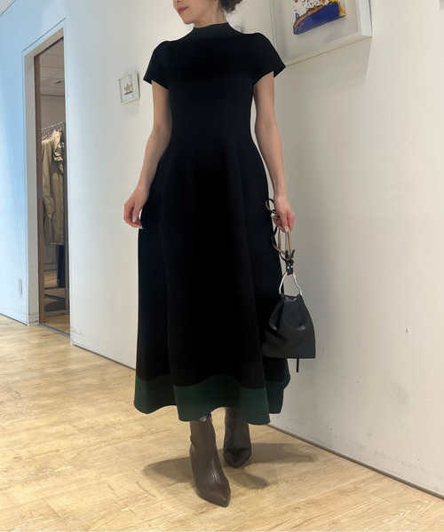 Apuweser-riche ホールガーメントレディワンピース パープル Apuweser-riche ホールガーメントレディワンピース パープル