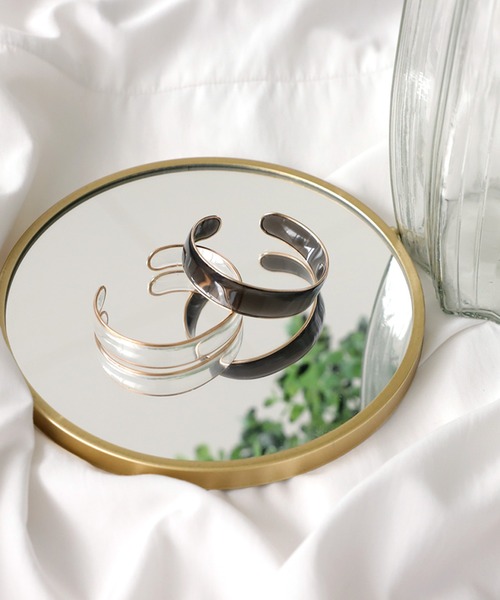 antiqua(アンティカ)の「クリアバングル(バングル/リストバンド・レディース・クリア/ブラック・FREE)」の5枚目の写真