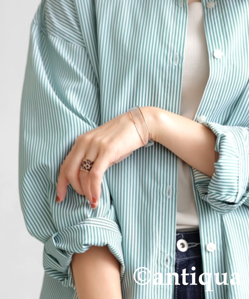 antiqua(アンティカ)の「クリアバングル(バングル/リストバンド・レディース・クリア/ブラック・FREE)」の11枚目の写真