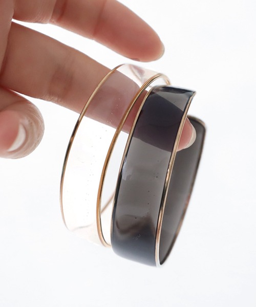 antiqua(アンティカ)の「クリアバングル(バングル/リストバンド・レディース・クリア/ブラック・FREE)」の13枚目の写真