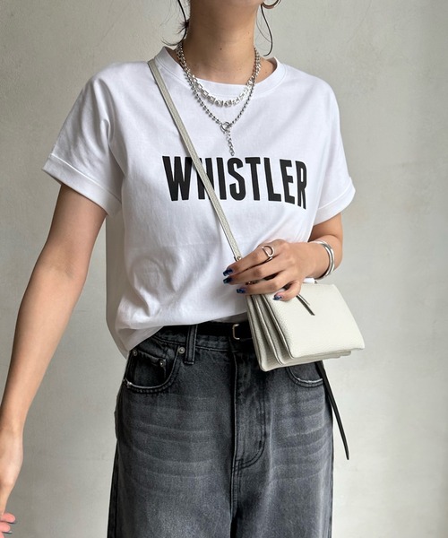 DouDou(ドゥドゥ)の「【WEB限定】 WHISTLER 布帛ドッキングTEE(Tシャツ/カットソー・レディース・チャコールグレー/オフホワイト/ベージュ・FREE)」の9枚目の写真