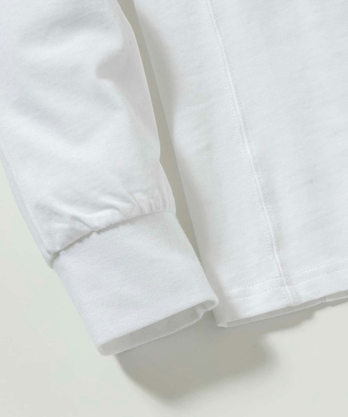 1PIU1UGUALE3 RELAX(ウノピゥウノウグァーレトレ リラックス)ラインストーンサークルロゴロングTシャツ（Tシャツ/カットソー）｜1PIU1UGUALE3 RELAX （ウノピゥウノウグァーレトレ リラックス）