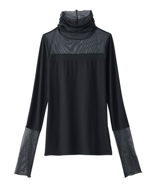 YU'NOW（ユナウ）の「【吸湿発熱】【抗菌防臭】ハイネックシアーインナー（インナーウェア/肌着・レディース・グリーン/オフホワイト/ブラック・S/L/M）」の12枚目の写真