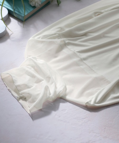 YU'NOW（ユナウ）の「【吸湿発熱】【抗菌防臭】ハイネックシアーインナー（インナーウェア/肌着・レディース・グリーン/オフホワイト/ブラック・S/L/M）」の16枚目の写真