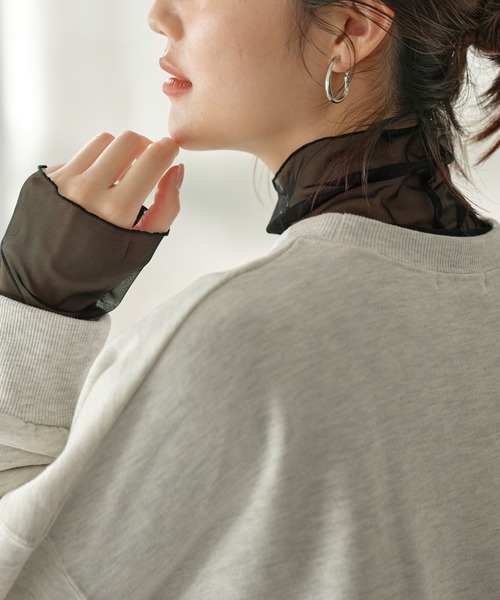 YU'NOW（ユナウ）の「【吸湿発熱】【抗菌防臭】ハイネックシアーインナー（インナーウェア/肌着・レディース・グリーン/オフホワイト/ブラック・S/L/M）」の19枚目の写真