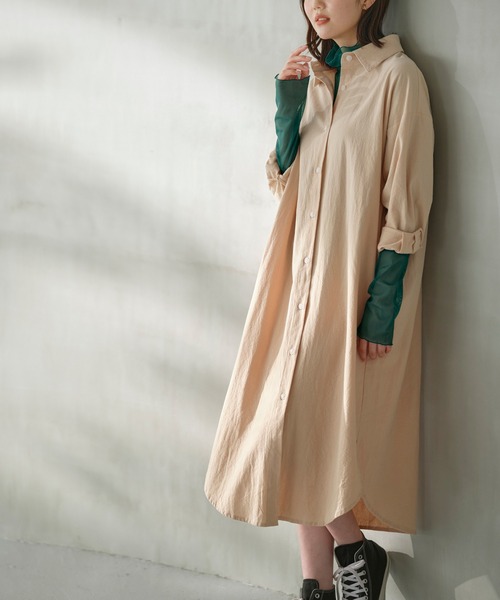 YU'NOW（ユナウ）の「【吸湿発熱】【抗菌防臭】ハイネックシアーインナー（インナーウェア/肌着・レディース・グリーン/オフホワイト/ブラック・S/L/M）」の17枚目の写真