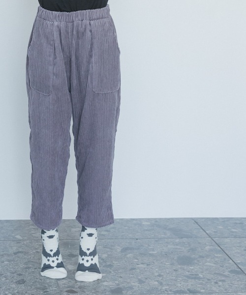 pairmanon(ペアマノン)の「コーデュロイ リラックス パンツ(その他パンツ・キッズ・カーキ/アイボリー/グレー/ブラウン/ネイビー/ブラック/ラベンダー/レッド系その他/ベージュ/テラコッタ・120/100/150/130/110/90/140)」の9枚目の写真